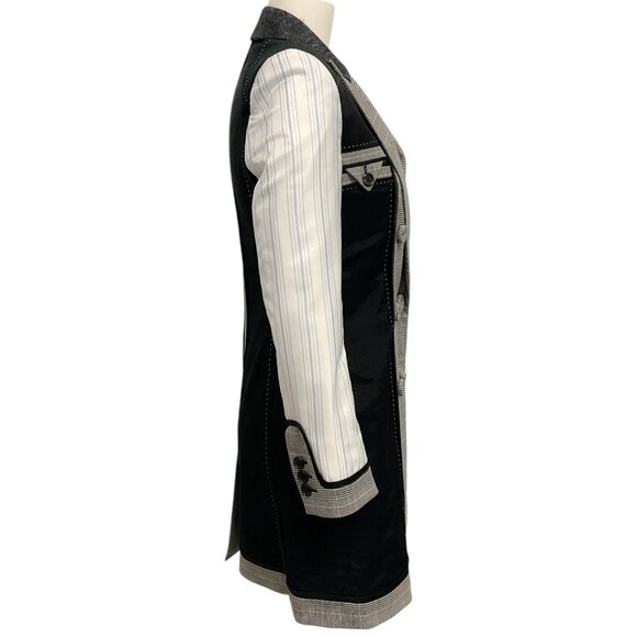 Moschino Couture Black Shirting Double Breasted Dress - Picture 2 of 4